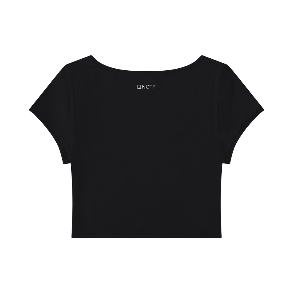 NOTF Women's Cap Sleeve Crop Tee (Dark Version)