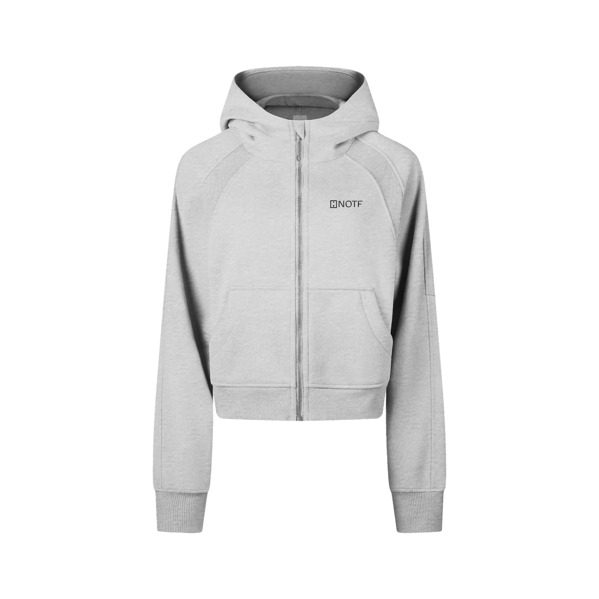 NOTF Women's Cropped Zip Hoodie (Light Version)