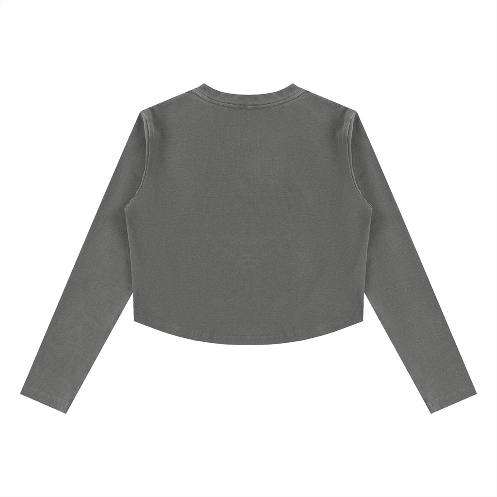 NOTF Women's Long Sleeve Semi-Crop Training Crew (Dark Version)