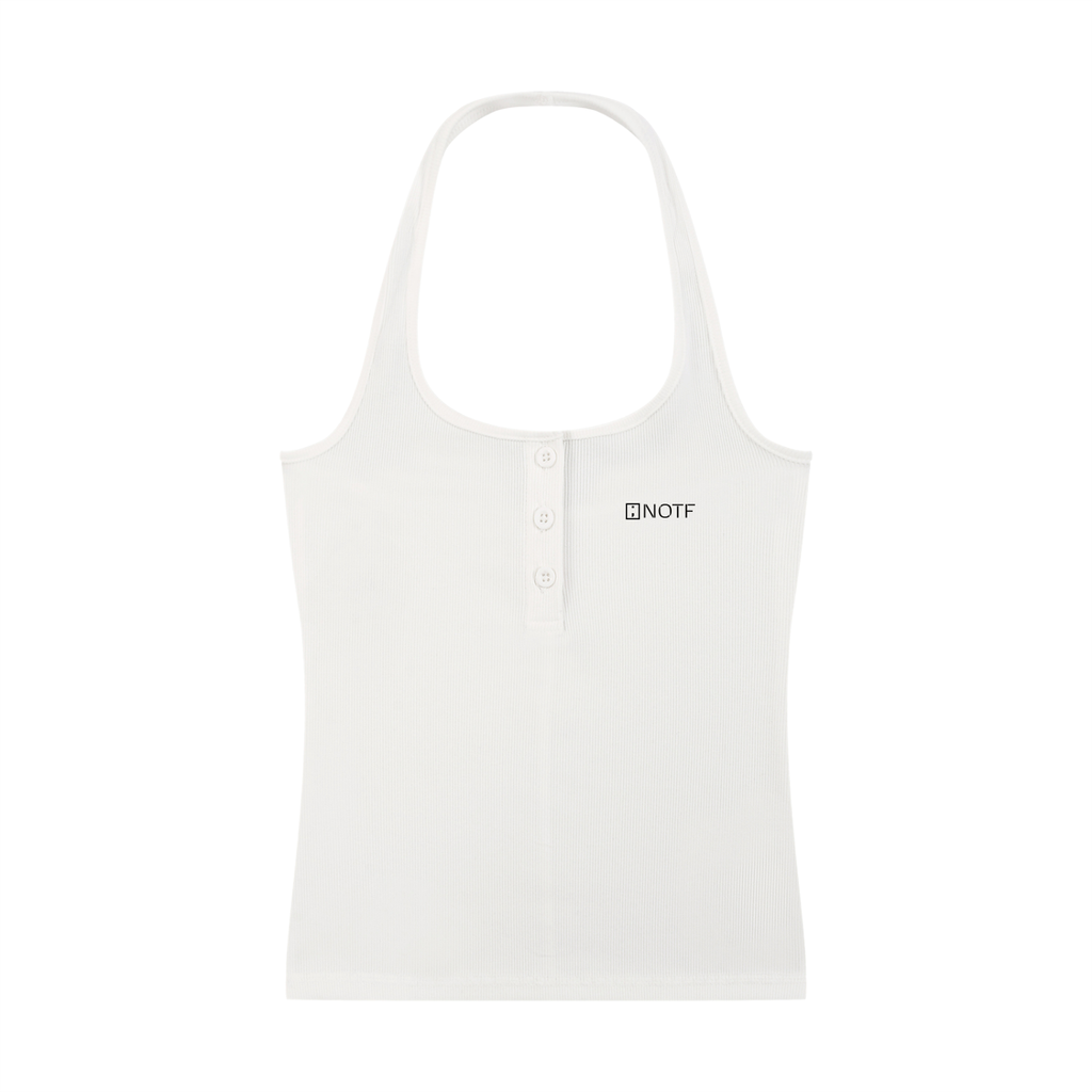 NOTF Women's Ribbed Henley Tank (Light Version)