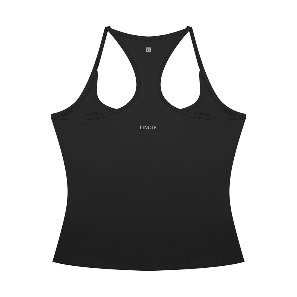 NOTF Women's Racerback Crop Tank (Dark Version)