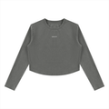 NOTF Women's Long Sleeve Semi-Crop Training Crew (Dark Version)