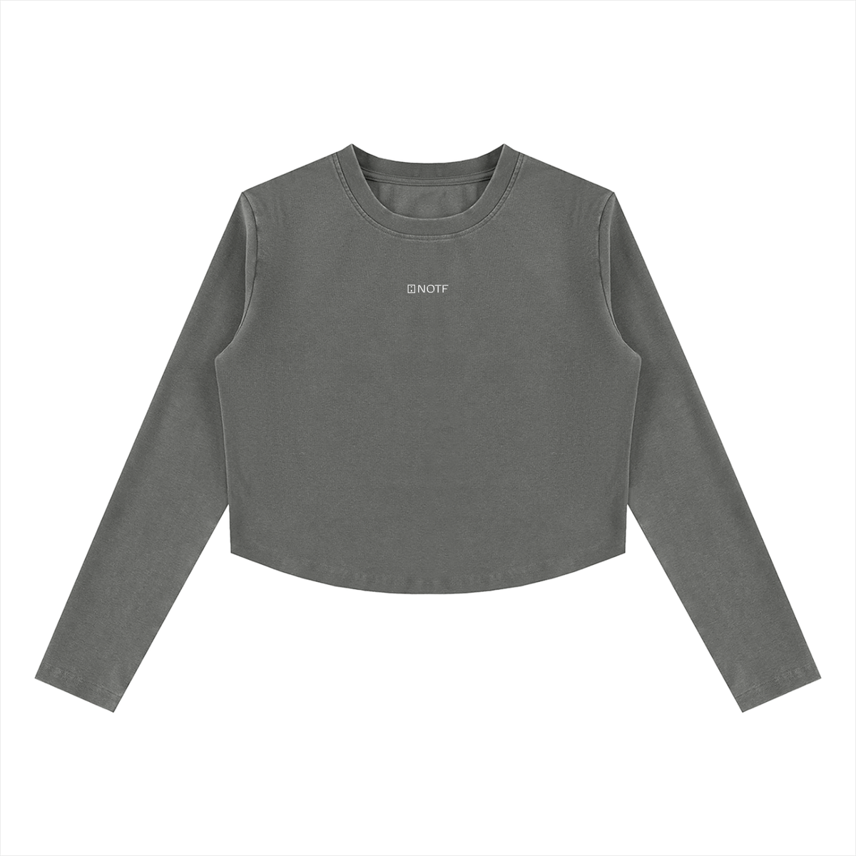 NOTF Women's Long Sleeve Semi-Crop Training Crew (Dark Version)