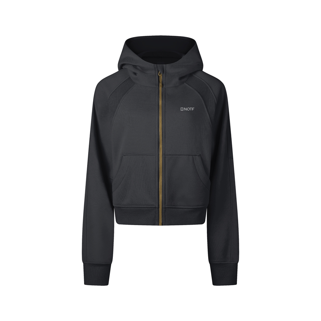 NOTF Women's Cropped Zip Hoodie (Dark Version)