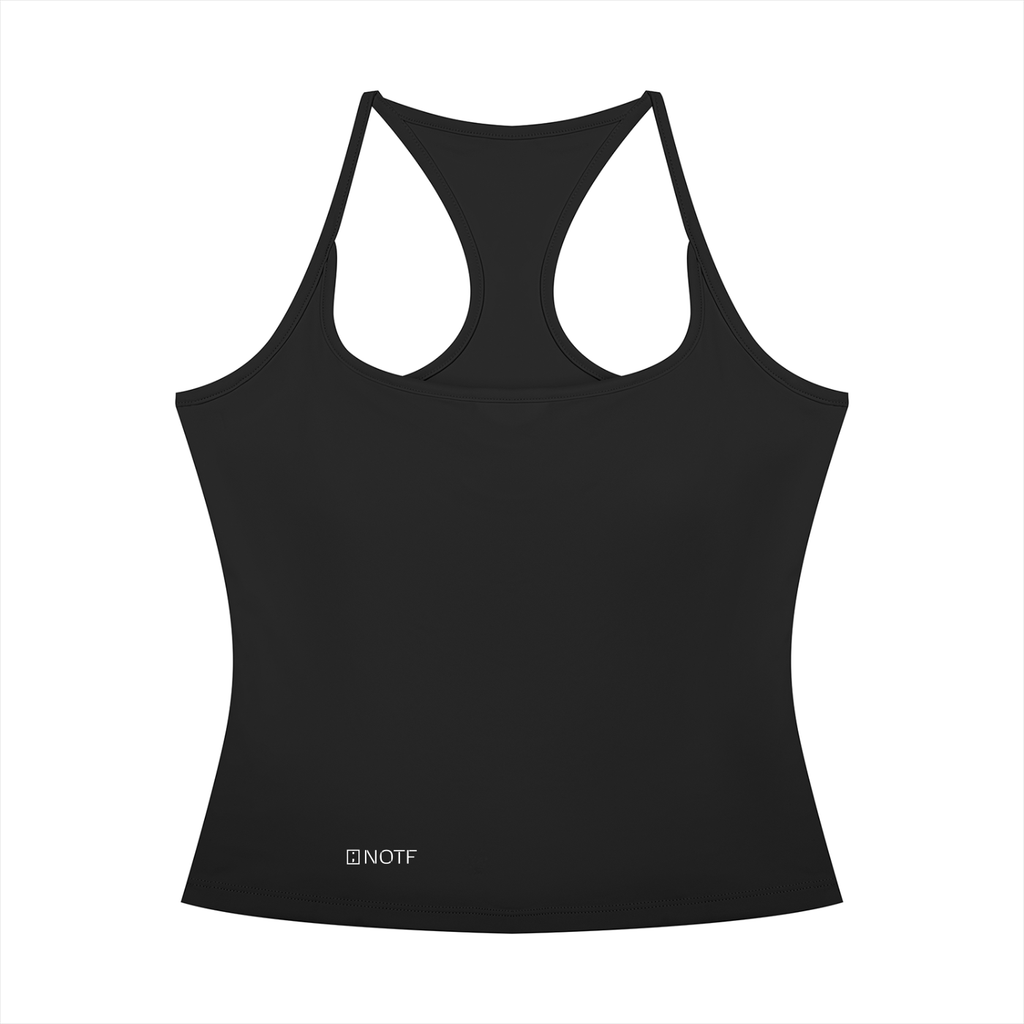 NOTF Women's Racerback Crop Tank (Dark Version)
