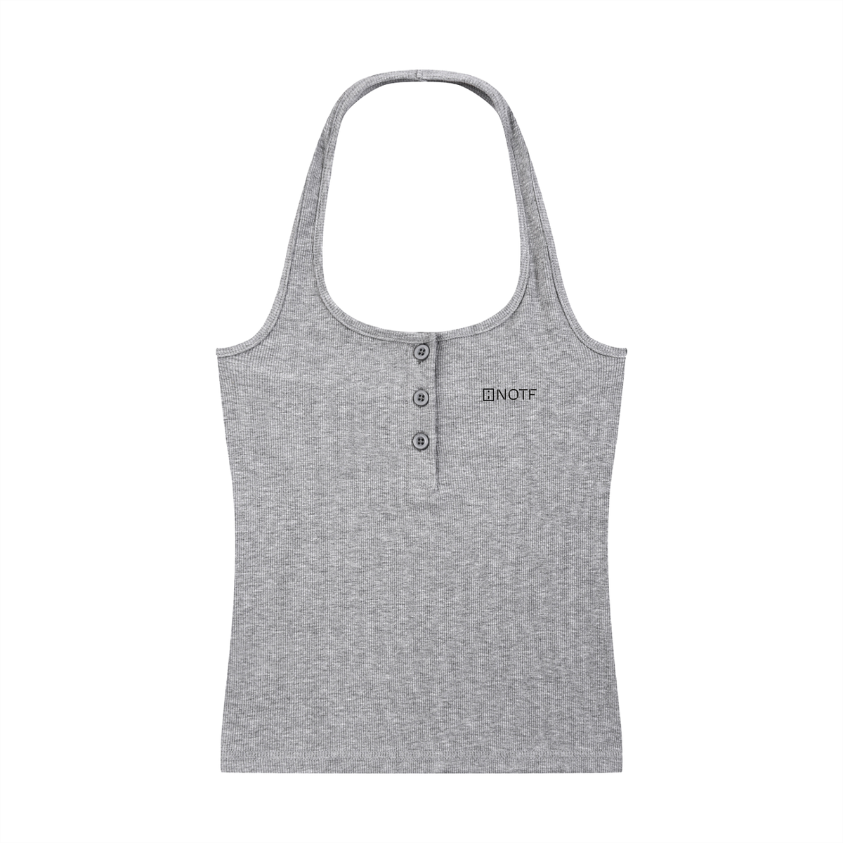 NOTF Women's Ribbed Henley Tank (Light Version)