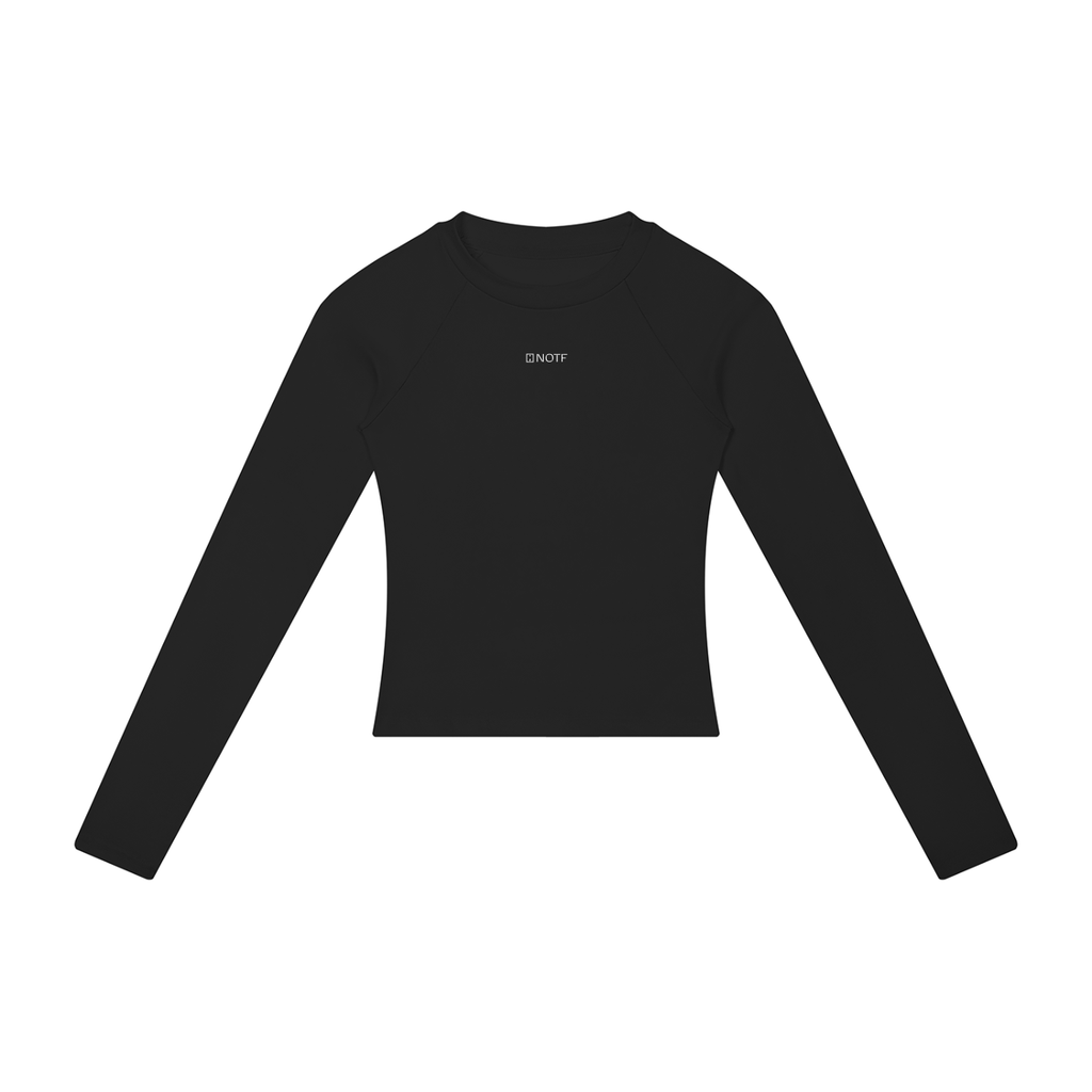 NOTF Women’s Raglan LS Crop Tee (Dark Version)