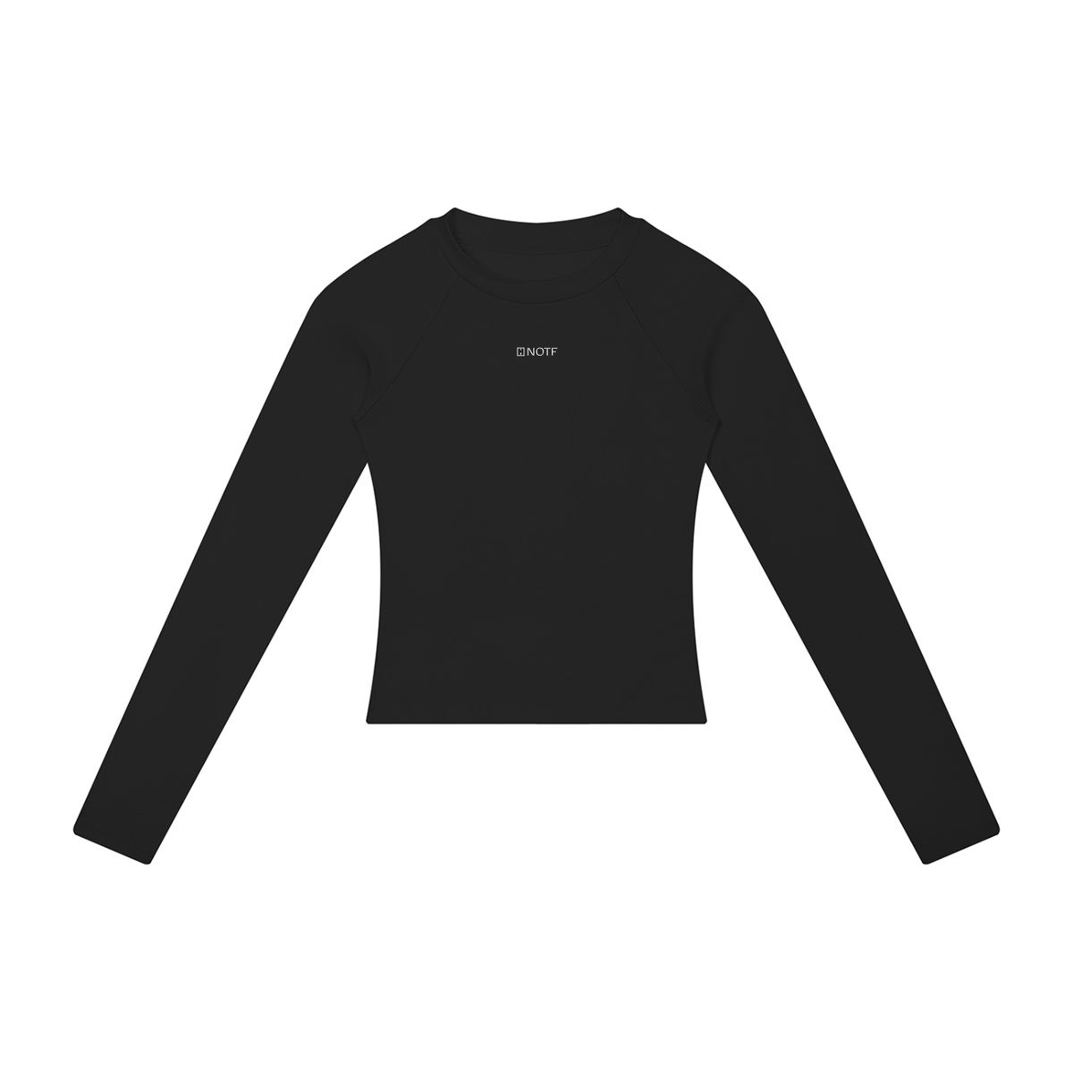 NOTF Women’s Raglan LS Crop Tee (Dark Version)